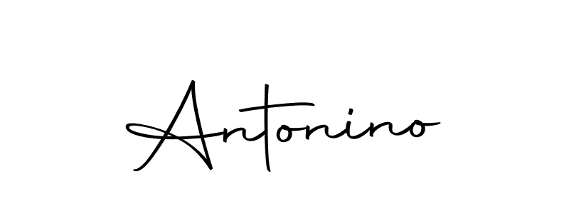 Use a signature maker to create a handwritten signature online. With this signature software, you can design (Autography-DOLnW) your own signature for name Antonino. Antonino signature style 10 images and pictures png