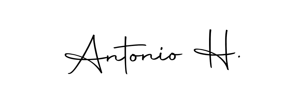 How to make Antonio H. signature? Autography-DOLnW is a professional autograph style. Create handwritten signature for Antonio H. name. Antonio H. signature style 10 images and pictures png