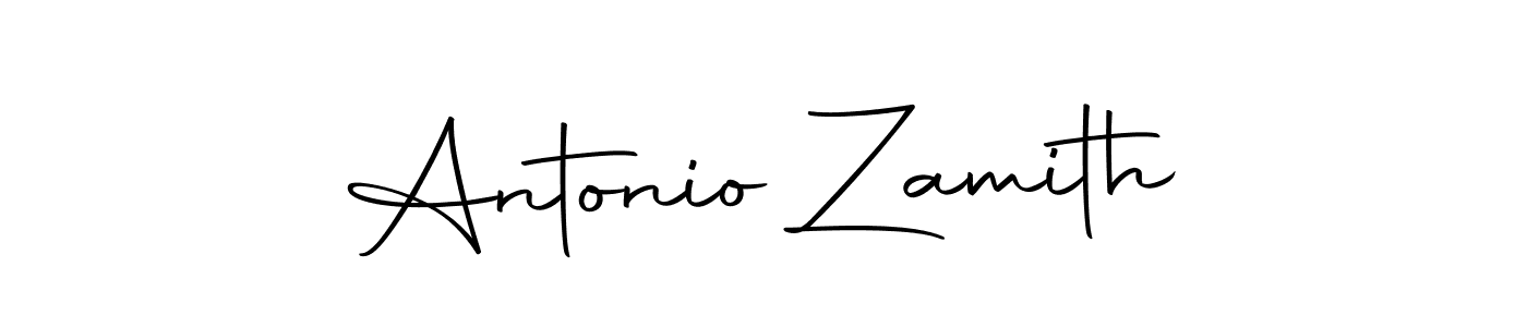 The best way (Autography-DOLnW) to make a short signature is to pick only two or three words in your name. The name Antonio Zamith include a total of six letters. For converting this name. Antonio Zamith signature style 10 images and pictures png