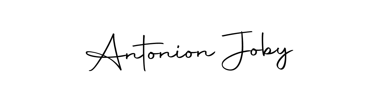 Antonion Joby stylish signature style. Best Handwritten Sign (Autography-DOLnW) for my name. Handwritten Signature Collection Ideas for my name Antonion Joby. Antonion Joby signature style 10 images and pictures png