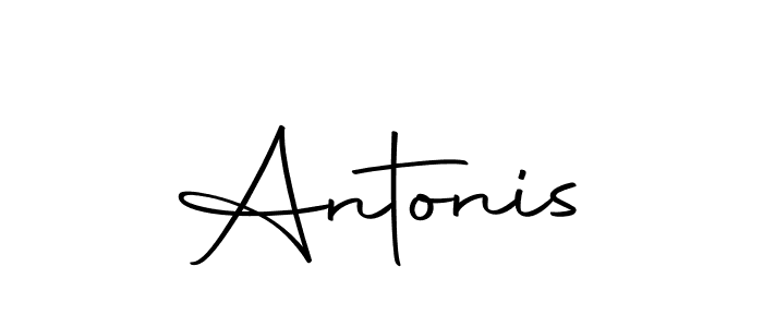 Make a beautiful signature design for name Antonis. With this signature (Autography-DOLnW) style, you can create a handwritten signature for free. Antonis signature style 10 images and pictures png