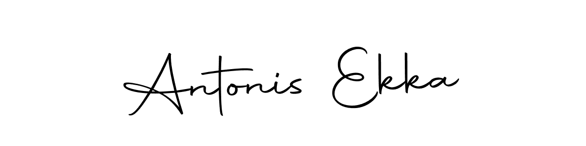 You should practise on your own different ways (Autography-DOLnW) to write your name (Antonis Ekka) in signature. don't let someone else do it for you. Antonis Ekka signature style 10 images and pictures png