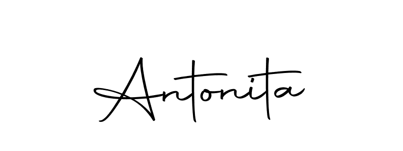 Make a beautiful signature design for name Antonita. Use this online signature maker to create a handwritten signature for free. Antonita signature style 10 images and pictures png