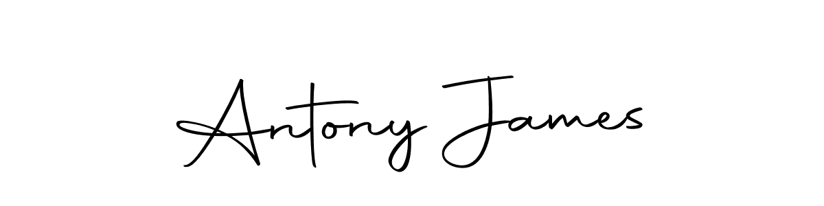 You should practise on your own different ways (Autography-DOLnW) to write your name (Antony James) in signature. don't let someone else do it for you. Antony James signature style 10 images and pictures png