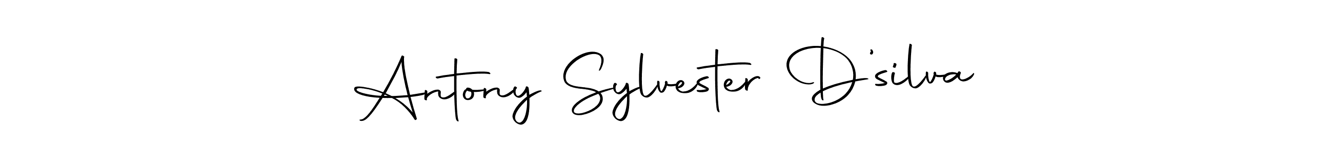 How to make Antony Sylvester D’silva name signature. Use Autography-DOLnW style for creating short signs online. This is the latest handwritten sign. Antony Sylvester D’silva signature style 10 images and pictures png