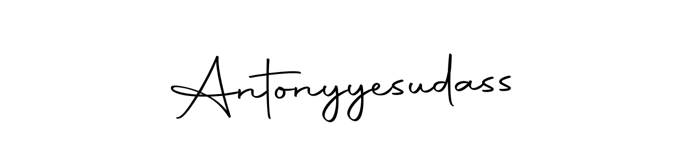 The best way (Autography-DOLnW) to make a short signature is to pick only two or three words in your name. The name Antonyyesudass include a total of six letters. For converting this name. Antonyyesudass signature style 10 images and pictures png