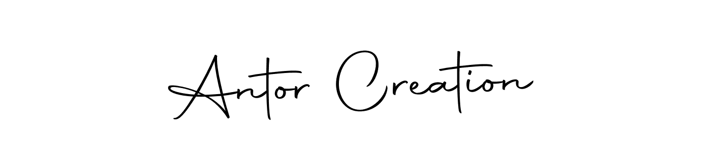 Design your own signature with our free online signature maker. With this signature software, you can create a handwritten (Autography-DOLnW) signature for name Antor Creation. Antor Creation signature style 10 images and pictures png