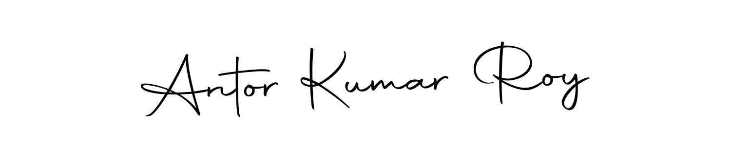 Design your own signature with our free online signature maker. With this signature software, you can create a handwritten (Autography-DOLnW) signature for name Antor Kumar Roy. Antor Kumar Roy signature style 10 images and pictures png