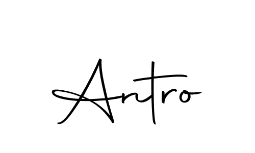 Make a beautiful signature design for name Antro. With this signature (Autography-DOLnW) style, you can create a handwritten signature for free. Antro signature style 10 images and pictures png