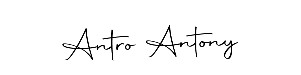 Similarly Autography-DOLnW is the best handwritten signature design. Signature creator online .You can use it as an online autograph creator for name Antro Antony. Antro Antony signature style 10 images and pictures png