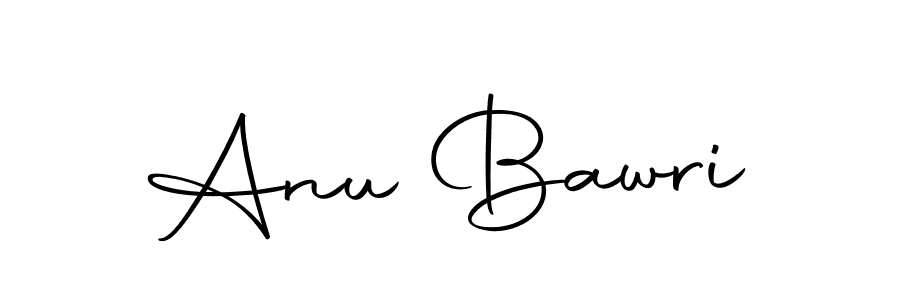 How to make Anu Bawri name signature. Use Autography-DOLnW style for creating short signs online. This is the latest handwritten sign. Anu Bawri signature style 10 images and pictures png