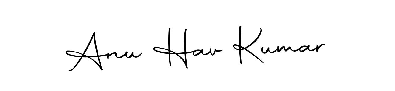 Make a beautiful signature design for name Anu Hav Kumar. With this signature (Autography-DOLnW) style, you can create a handwritten signature for free. Anu Hav Kumar signature style 10 images and pictures png