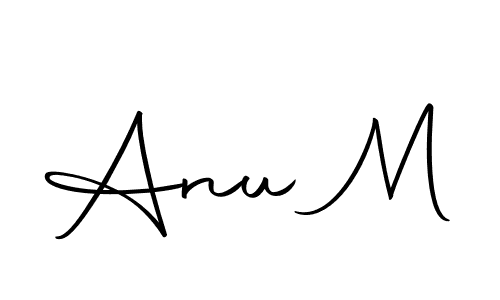 if you are searching for the best signature style for your name Anu M. so please give up your signature search. here we have designed multiple signature styles  using Autography-DOLnW. Anu M signature style 10 images and pictures png