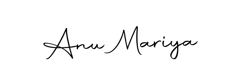 Design your own signature with our free online signature maker. With this signature software, you can create a handwritten (Autography-DOLnW) signature for name Anu Mariya. Anu Mariya signature style 10 images and pictures png