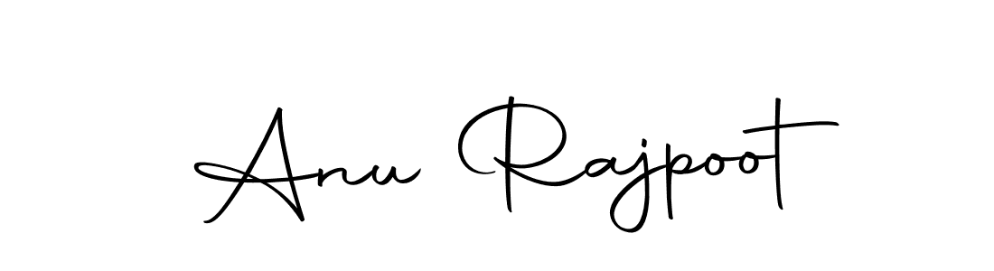 How to make Anu Rajpoot name signature. Use Autography-DOLnW style for creating short signs online. This is the latest handwritten sign. Anu Rajpoot signature style 10 images and pictures png