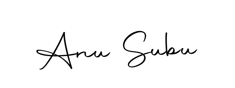 if you are searching for the best signature style for your name Anu Subu. so please give up your signature search. here we have designed multiple signature styles  using Autography-DOLnW. Anu Subu signature style 10 images and pictures png