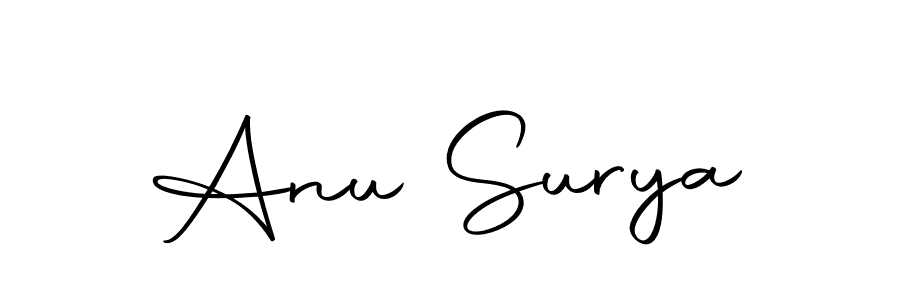 Make a short Anu Surya signature style. Manage your documents anywhere anytime using Autography-DOLnW. Create and add eSignatures, submit forms, share and send files easily. Anu Surya signature style 10 images and pictures png