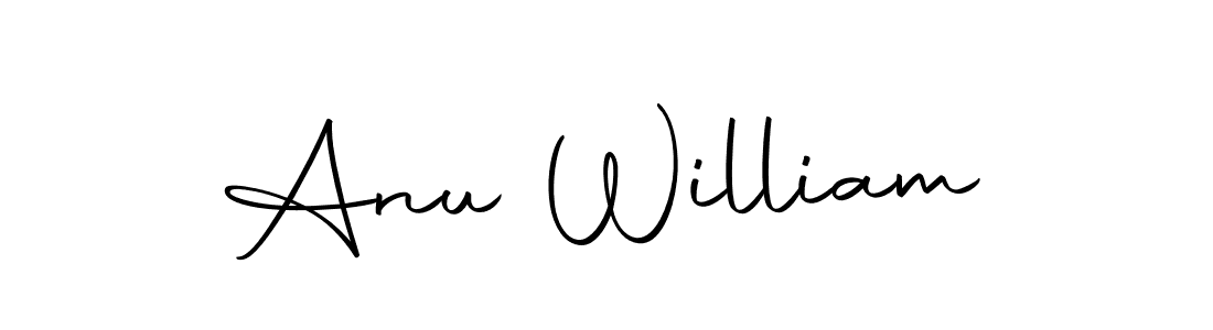 How to make Anu William name signature. Use Autography-DOLnW style for creating short signs online. This is the latest handwritten sign. Anu William signature style 10 images and pictures png