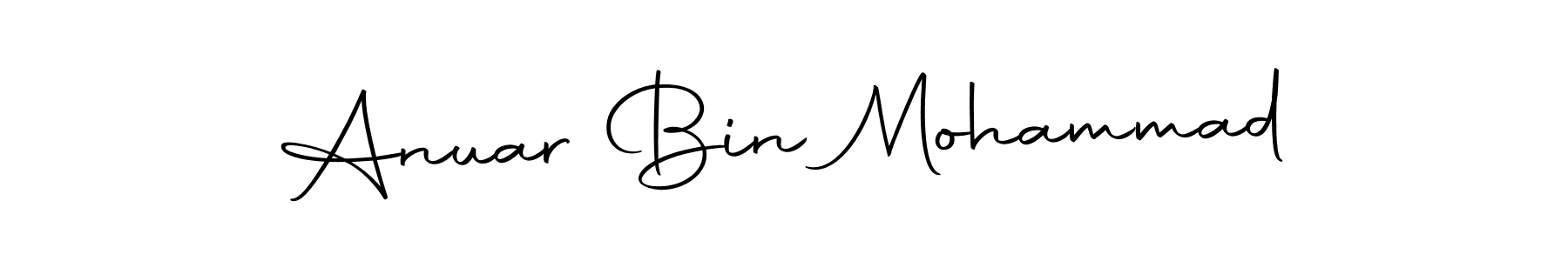 How to make Anuar Bin Mohammad signature? Autography-DOLnW is a professional autograph style. Create handwritten signature for Anuar Bin Mohammad name. Anuar Bin Mohammad signature style 10 images and pictures png