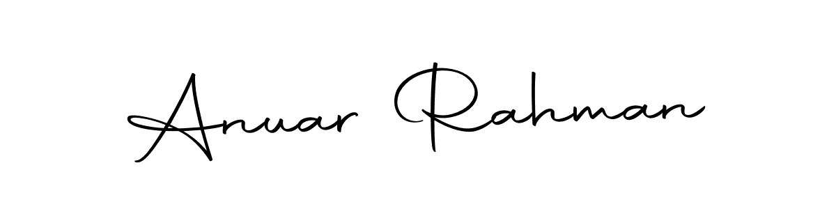 Make a short Anuar Rahman signature style. Manage your documents anywhere anytime using Autography-DOLnW. Create and add eSignatures, submit forms, share and send files easily. Anuar Rahman signature style 10 images and pictures png