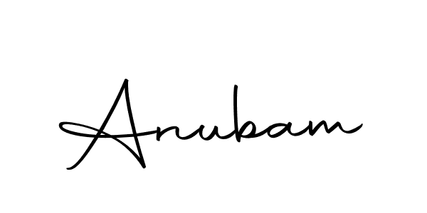 Use a signature maker to create a handwritten signature online. With this signature software, you can design (Autography-DOLnW) your own signature for name Anubam. Anubam signature style 10 images and pictures png