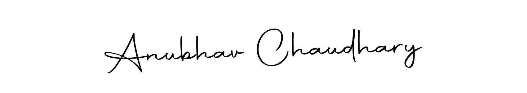 Design your own signature with our free online signature maker. With this signature software, you can create a handwritten (Autography-DOLnW) signature for name Anubhav Chaudhary. Anubhav Chaudhary signature style 10 images and pictures png