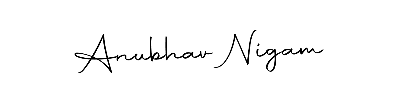 Make a beautiful signature design for name Anubhav Nigam. Use this online signature maker to create a handwritten signature for free. Anubhav Nigam signature style 10 images and pictures png