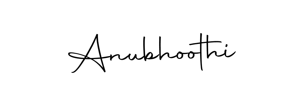 How to make Anubhoothi signature? Autography-DOLnW is a professional autograph style. Create handwritten signature for Anubhoothi name. Anubhoothi signature style 10 images and pictures png