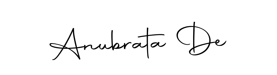 Autography-DOLnW is a professional signature style that is perfect for those who want to add a touch of class to their signature. It is also a great choice for those who want to make their signature more unique. Get Anubrata De name to fancy signature for free. Anubrata De signature style 10 images and pictures png