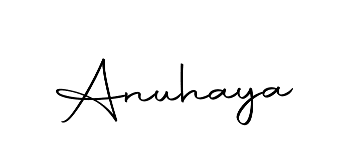 You should practise on your own different ways (Autography-DOLnW) to write your name (Anuhaya) in signature. don't let someone else do it for you. Anuhaya signature style 10 images and pictures png