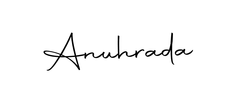 You should practise on your own different ways (Autography-DOLnW) to write your name (Anuhrada) in signature. don't let someone else do it for you. Anuhrada signature style 10 images and pictures png