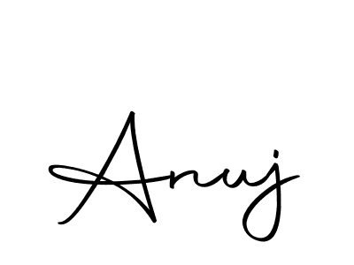 Design your own signature with our free online signature maker. With this signature software, you can create a handwritten (Autography-DOLnW) signature for name Anuj. Anuj signature style 10 images and pictures png