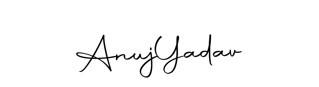 The best way (Autography-DOLnW) to make a short signature is to pick only two or three words in your name. The name Anuj  Yadav include a total of six letters. For converting this name. Anuj  Yadav signature style 10 images and pictures png