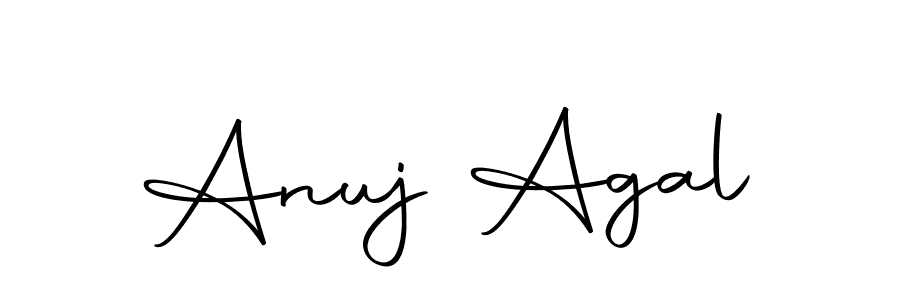 The best way (Autography-DOLnW) to make a short signature is to pick only two or three words in your name. The name Anuj Agal include a total of six letters. For converting this name. Anuj Agal signature style 10 images and pictures png