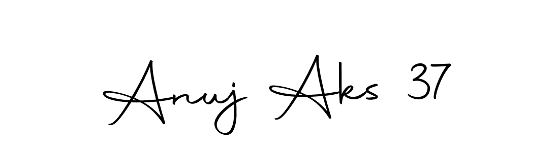 You should practise on your own different ways (Autography-DOLnW) to write your name (Anuj Aks 37) in signature. don't let someone else do it for you. Anuj Aks 37 signature style 10 images and pictures png