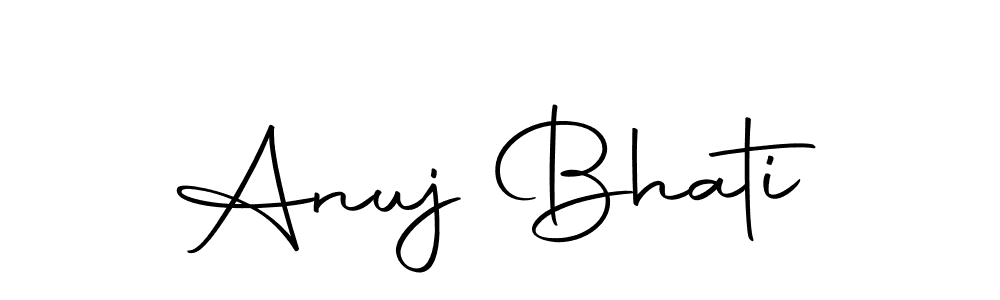 Use a signature maker to create a handwritten signature online. With this signature software, you can design (Autography-DOLnW) your own signature for name Anuj Bhati. Anuj Bhati signature style 10 images and pictures png