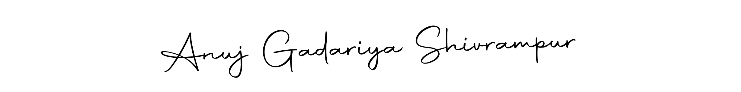 Use a signature maker to create a handwritten signature online. With this signature software, you can design (Autography-DOLnW) your own signature for name Anuj Gadariya Shivrampur. Anuj Gadariya Shivrampur signature style 10 images and pictures png