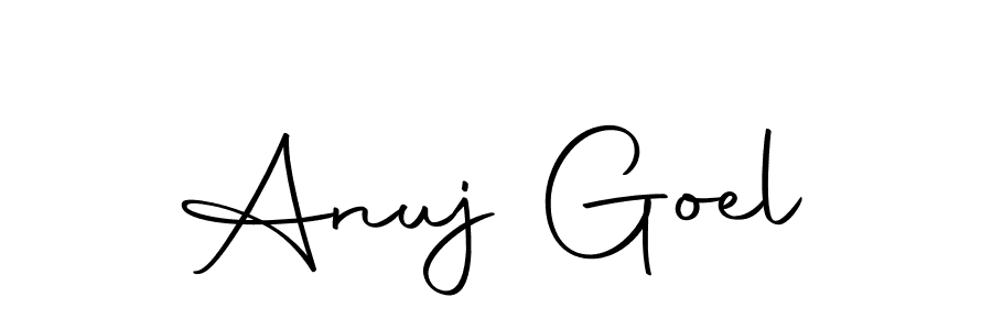 This is the best signature style for the Anuj Goel name. Also you like these signature font (Autography-DOLnW). Mix name signature. Anuj Goel signature style 10 images and pictures png