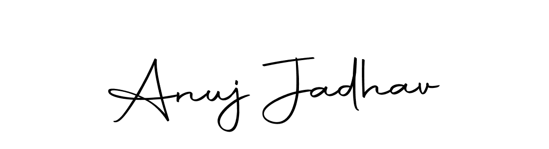 if you are searching for the best signature style for your name Anuj Jadhav. so please give up your signature search. here we have designed multiple signature styles  using Autography-DOLnW. Anuj Jadhav signature style 10 images and pictures png