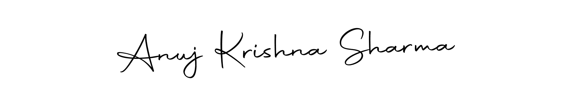 You should practise on your own different ways (Autography-DOLnW) to write your name (Anuj Krishna Sharma) in signature. don't let someone else do it for you. Anuj Krishna Sharma signature style 10 images and pictures png