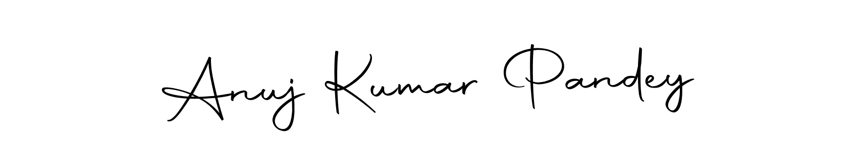 How to make Anuj Kumar Pandey name signature. Use Autography-DOLnW style for creating short signs online. This is the latest handwritten sign. Anuj Kumar Pandey signature style 10 images and pictures png