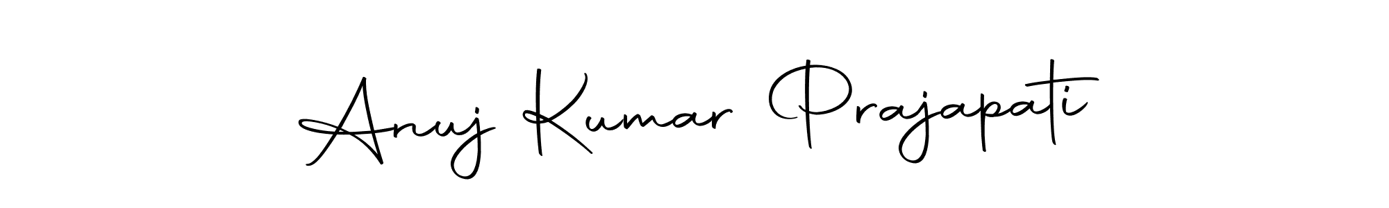 Design your own signature with our free online signature maker. With this signature software, you can create a handwritten (Autography-DOLnW) signature for name Anuj Kumar Prajapati. Anuj Kumar Prajapati signature style 10 images and pictures png