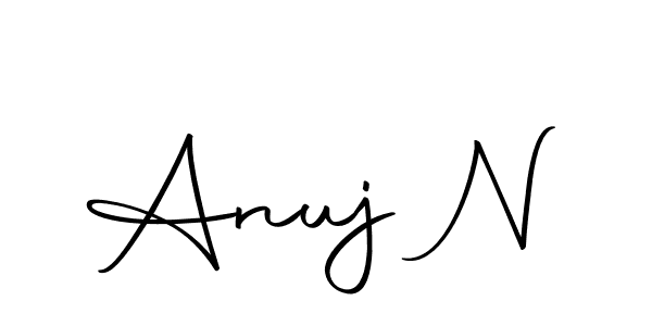 The best way (Autography-DOLnW) to make a short signature is to pick only two or three words in your name. The name Anuj N include a total of six letters. For converting this name. Anuj N signature style 10 images and pictures png