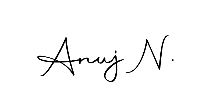 Design your own signature with our free online signature maker. With this signature software, you can create a handwritten (Autography-DOLnW) signature for name Anuj N.. Anuj N. signature style 10 images and pictures png