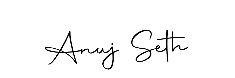 Autography-DOLnW is a professional signature style that is perfect for those who want to add a touch of class to their signature. It is also a great choice for those who want to make their signature more unique. Get Anuj Seth name to fancy signature for free. Anuj Seth signature style 10 images and pictures png