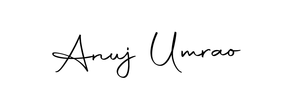 Design your own signature with our free online signature maker. With this signature software, you can create a handwritten (Autography-DOLnW) signature for name Anuj Umrao. Anuj Umrao signature style 10 images and pictures png