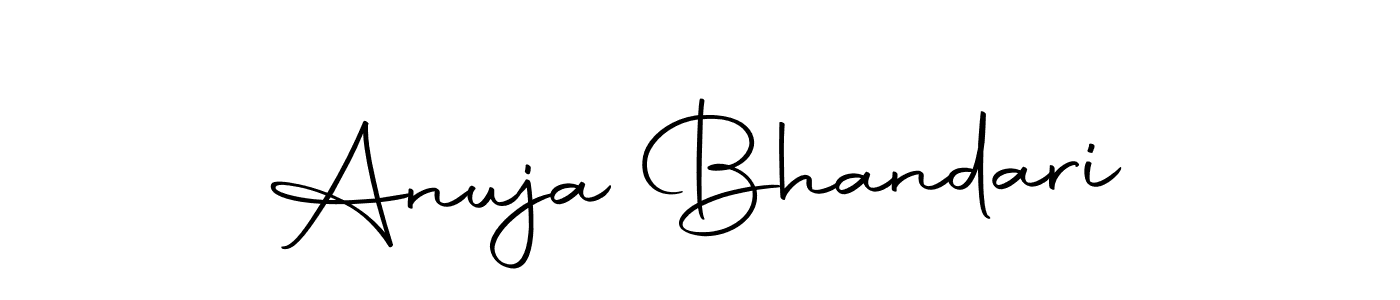 Make a beautiful signature design for name Anuja Bhandari. With this signature (Autography-DOLnW) style, you can create a handwritten signature for free. Anuja Bhandari signature style 10 images and pictures png