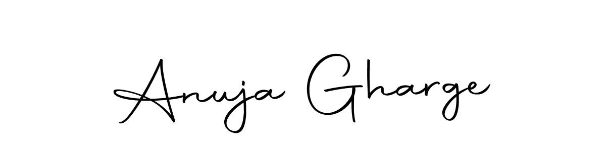 You can use this online signature creator to create a handwritten signature for the name Anuja Gharge. This is the best online autograph maker. Anuja Gharge signature style 10 images and pictures png