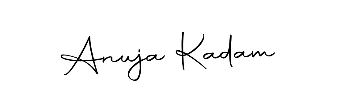 You should practise on your own different ways (Autography-DOLnW) to write your name (Anuja Kadam) in signature. don't let someone else do it for you. Anuja Kadam signature style 10 images and pictures png