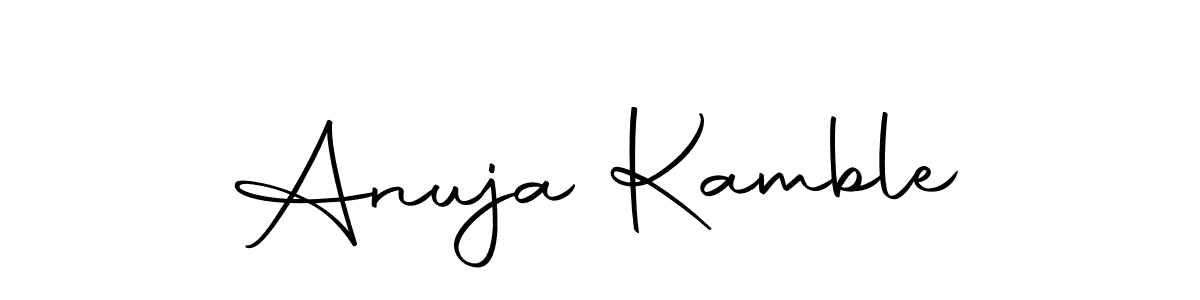 This is the best signature style for the Anuja Kamble name. Also you like these signature font (Autography-DOLnW). Mix name signature. Anuja Kamble signature style 10 images and pictures png